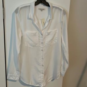 NWT Francesca’s White Button Down